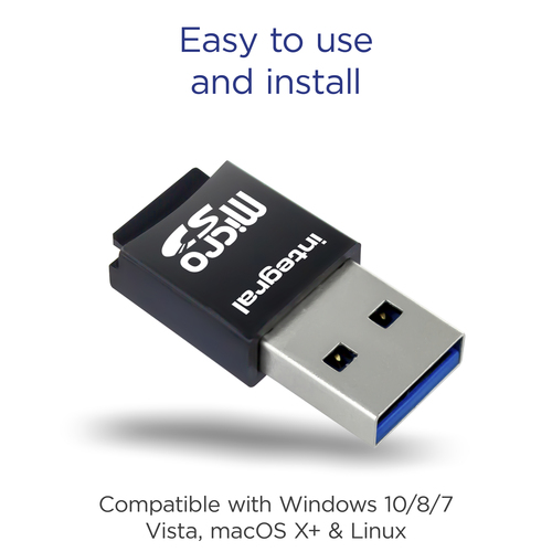 Integral USB3.0 CARDREADER SINGLE SLOT MSD A2 R-180 W-130 MBS ETAIL – image 6