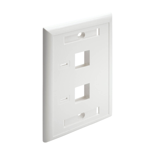 N042-001-WH PLACA DE PARED DOBLE  2 PUERTOS RJ45 BLANCO