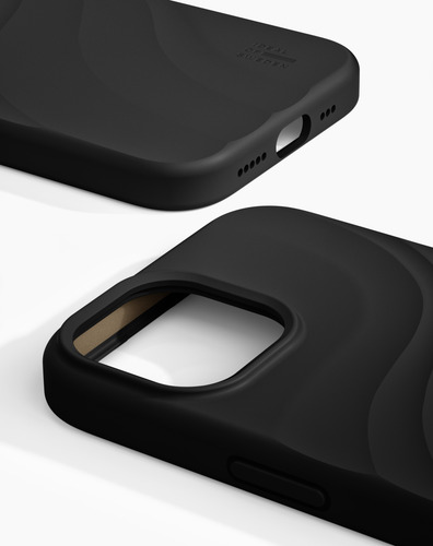 iDeal of Sweden Soft Swirl Silicone Case MagSafe iPhone 13 / 14 / 15 / 16e / 17e Velvet Black – image 2