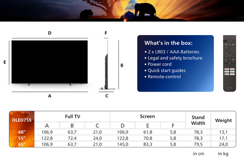 Philips 48OLED759 Ambilight (2024), afbeelding 3