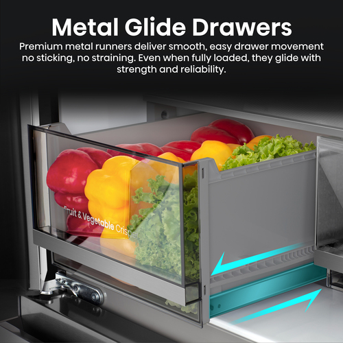 Hisense PureFlex RQ5P640SSSD Wifi Connected Total No Frost American Fridge Freezer - Stainless Steel - D Rated, Stainless Steel - image 8