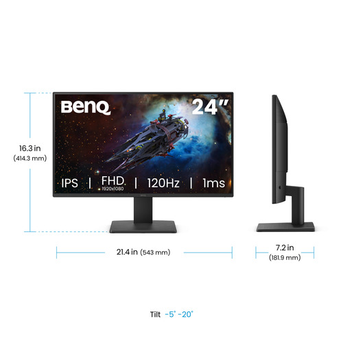 BenQ GW2491P pantalla para PC 60,5 cm (23.8") 1920 x 1080 Pixeles Full HD LED Negro