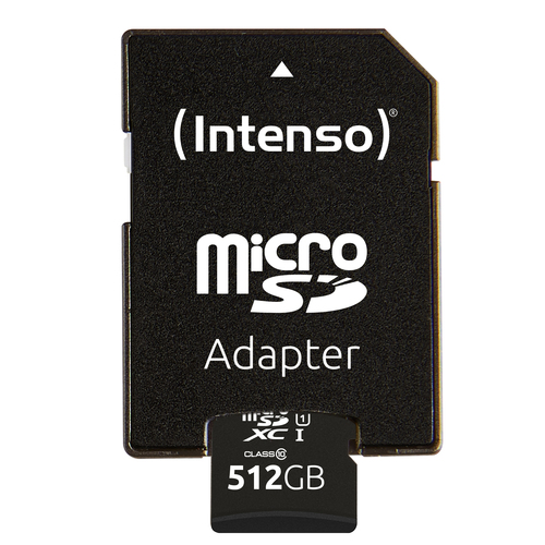 Intenso Premium microSDXC-kaart 512 GB Class 10, UHS-I Incl. SD-adapter – Foto 5 van 5