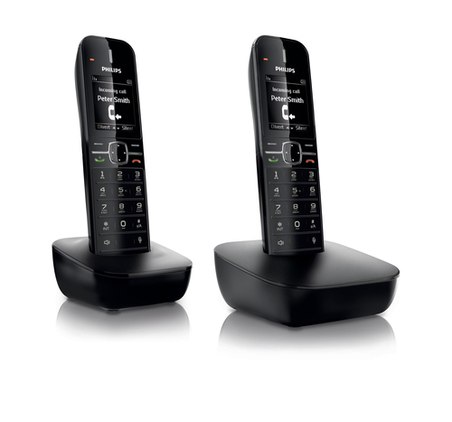 Philips BeNear CD4802B/RU telephone DECT telephone Caller ID Black