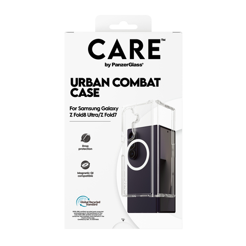 PanzerGlass CARE™ by PanzerGlass® Urban Combat Case Transparent w. White Qi Samsung Galaxy Fold8 Ultra | Fold7 – image 3