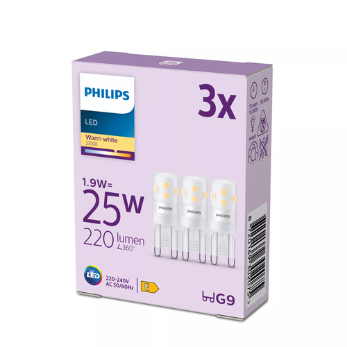 Philips 8720169302075 LED лампа Теплый белый 2700 K 1,9 W G9 E