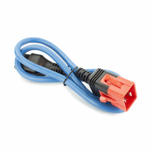 POWERCORD C19L-C20DL BU 3.0M. 1 stk, afbeelding 2