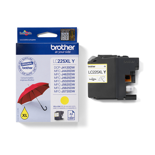 Brother LC225XLY Inkjet Cartridge High Yield Yellow LC225XLY - image 2
