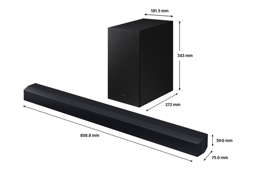 Samsung HW-C400 All-in-One Compact Soundbar in Black - Black - Size: One Size - image 2