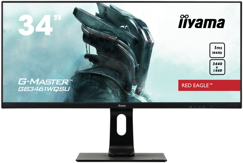 iiyama G-MASTER GB3461WQSU-B1 монитор для ПК 86,4 cm (34") 3440 x 1440 пикселей UltraWide Quad HD LED Черный