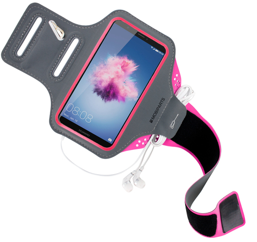 Mobiparts Comfort Fit Sport Armband Huawei P Smart Neon Pink – image 2