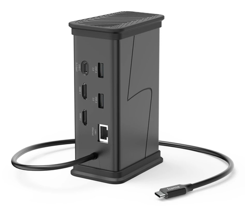 Hama 00200150 хаб-разветвитель USB Type-C 5000 Мбит/с