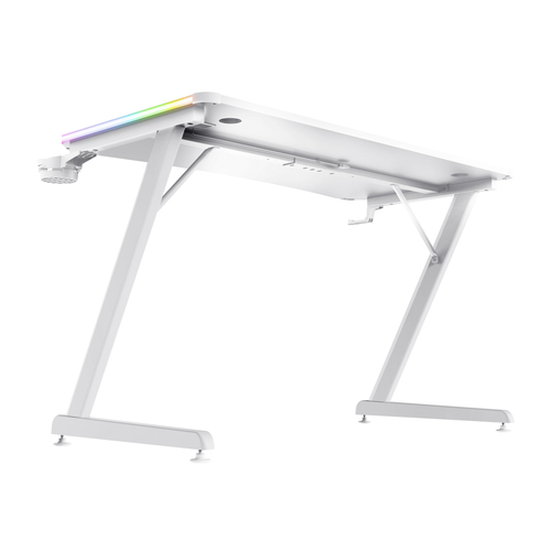 Trust GXT709 Luminus RGB Gaming-Schreibtisch Weiß – Foto 6 von 10
