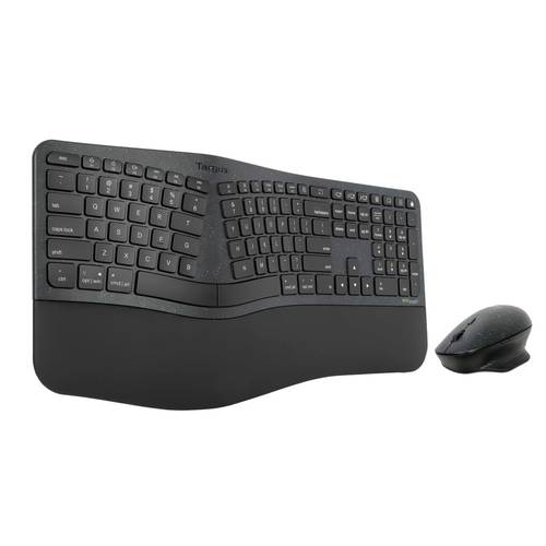 ECOSMART ERGONOMIC KEYBOARD AND ERGOFLIP MOUSE COMBO BLACK