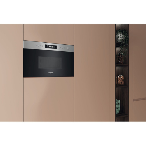 Hotpoint Class 3 Hpm K12C Xuk 22 Litre 38cm High, Built In Small Microwave With Grill - Stainless Steel - image 5