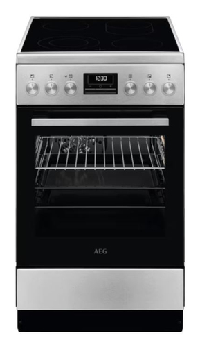 AEG CCB5449BBM Freestanding cooker Electric Ceramic hob Black, Stainless steel