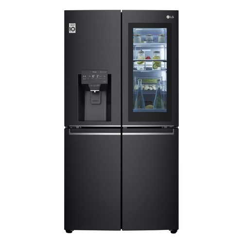 LG InstaView GMX945MC9F side-by-side холодильник Отдельно стоящий 638 L Черный