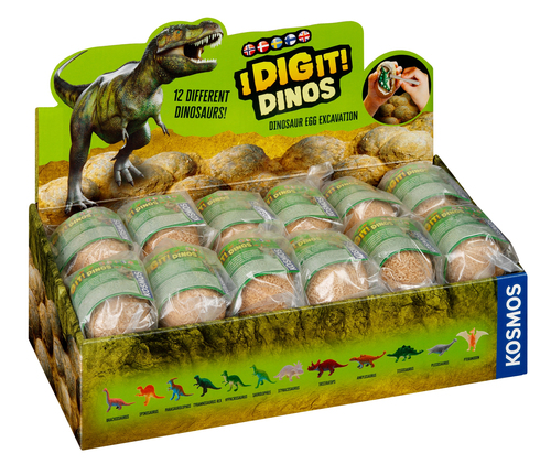 Kosmos I Dig It! Dino Eggs - Display (24 stuks - assorti)