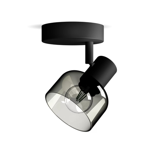 Philips Opbouwspot Sleet - Zwart - 10cm - E14, afbeelding 2