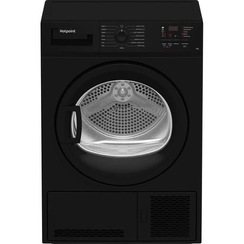 Hotpoint CHDC82BBGDUK 8kg Condenser Dryer in Black B Rated Sensor Dryi - image 4