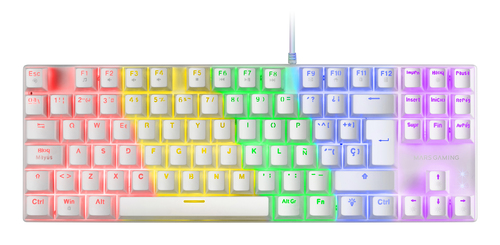 Mars Gaming MK80W keyboard USB QWERTY Italian White – image 1