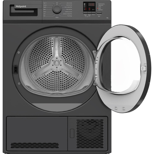 Hotpoint C HD C82 Gggd UK 8 kg Condenser Tumble Dryer - Graphite, Silver/Grey - image 3