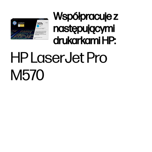 HP 507A oryginalny wkład z błękitnym tonerem LaserJet