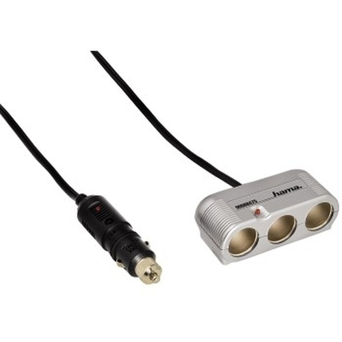 Hama 3-way Distributor Cigarette Lighter Socket, 12 V