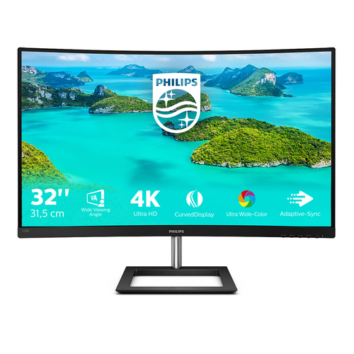 Philips 328E1CA 4K Ultra HD 31.5" Curved LED Monitor - Black - image 2