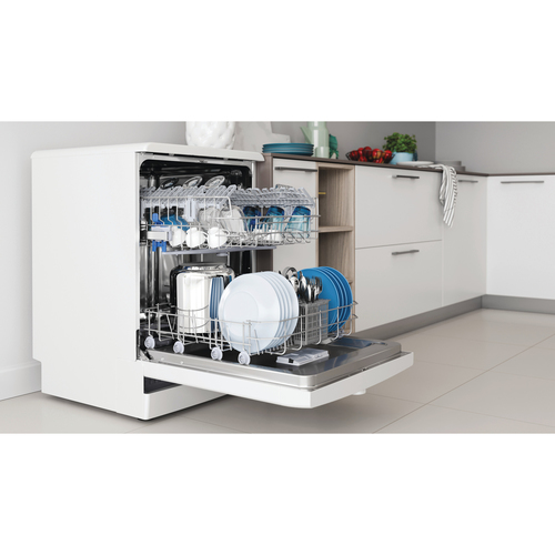 Indesit D2FHK26UK Full Size Dishwasher - White - E Rated, White - image 6