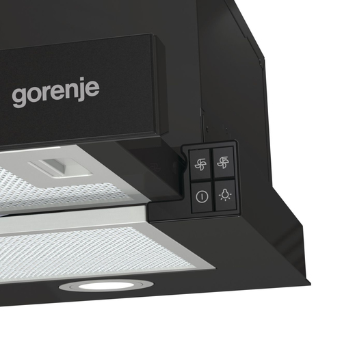 Gorenje TH62E4BG Semintegrada (extraíble) Negro 450 m³/h