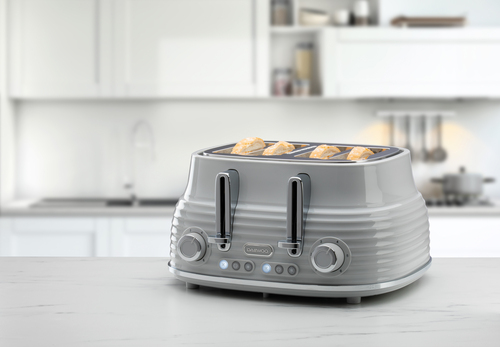 Daewoo Unisex Sienna 4 Slice Toaster High Lift 6 Browning Settings Grey SDA2484GE Grey One Size female - image 2