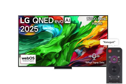 LG QNED evo AI 86QNED86A6A 2.18 m (86") 4K Ultra HD Smart TV Wi-Fi Black