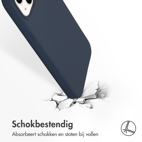 Accezz Liquid Silicone Backcover iPhone 14 Plus - Donkerblauw, afbeelding 3