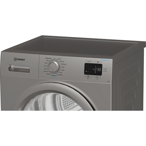 Indesit C YD 92D SS UK 9Kg Heat Pump Tumble Dryer - Silver - A+ Rated, Silver - image 8