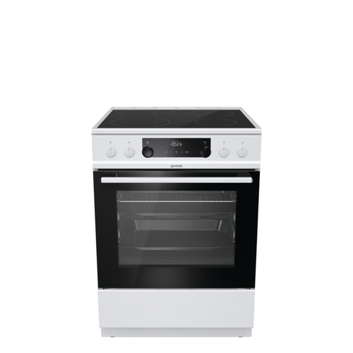 Gorenje ECS6350WPA Freestanding cooker Electric Ceramic hob Black, White