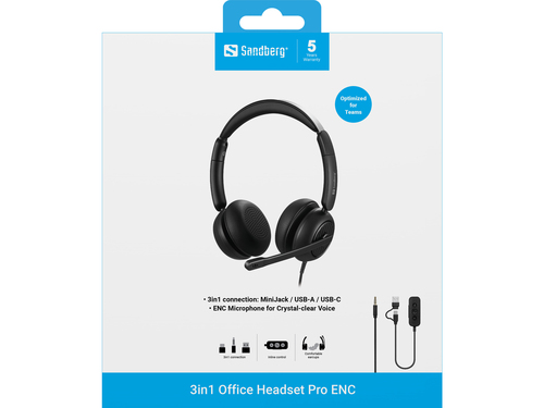 Sandberg 3in1 Office Headset Pro ENC – image 3