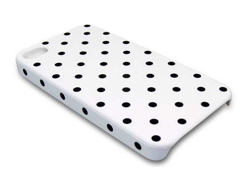 Sandberg Cover 4/4S dot pattern White