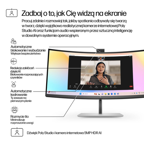 HP Inc. Monitor 34 cale S7 Pro 734pm WQHD Conf  8K157AA