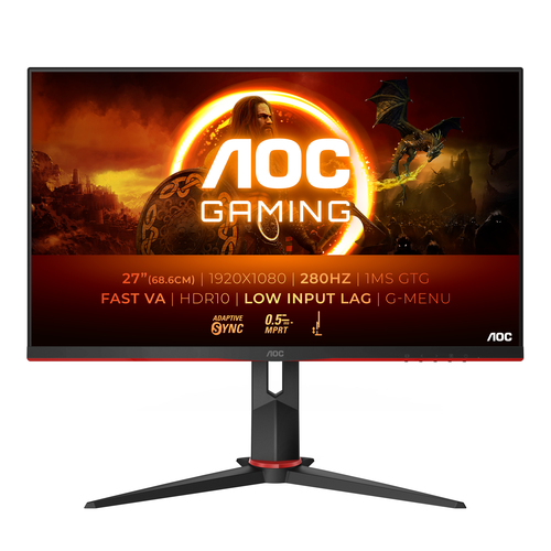 Aoc G2 27G2ZN3/BK 27" Full HD 280Hz 0.5ms HDR10 Gaming Monitor - Master Every Frame - image 1