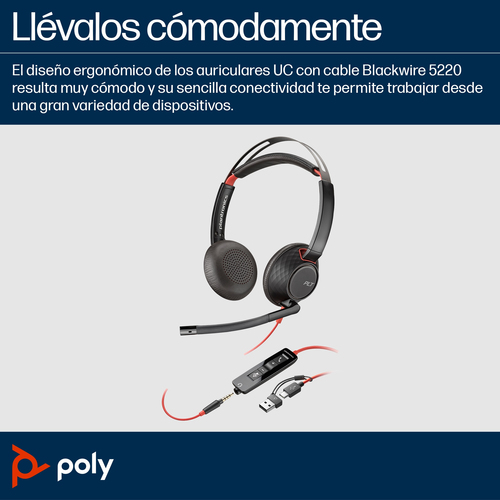 Auriculares PLANTRONICS BW 5220