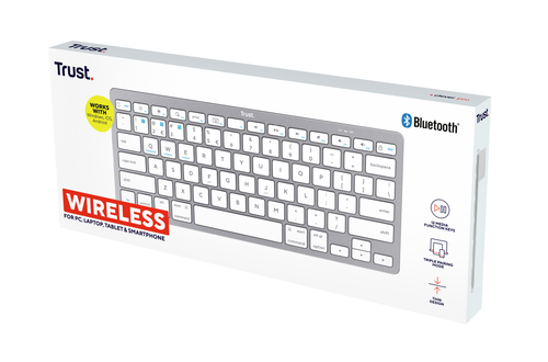 Trust Basics bluetooth Keyboard US Toetsenbord Zilver, afbeelding 4