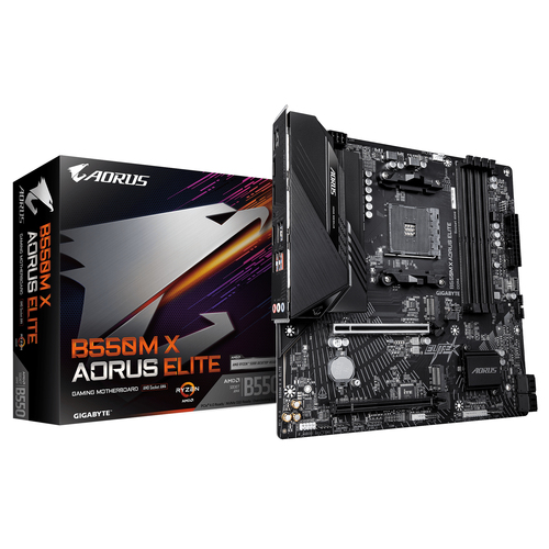 GIGABYTE B550M X AORUS ELITE AMD B550 Разъем AM4 Микро ATX