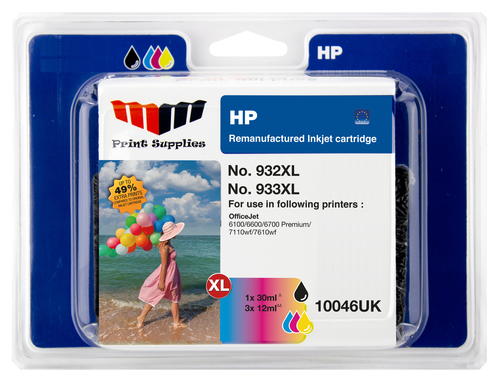 MM 10046UK ink cartridge 4 pc(s) High (XL) Yield Black, Cyan, Magenta, Yellow