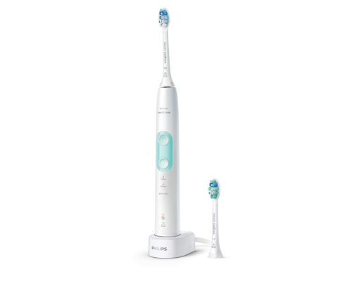 Philips 5100 series HX6857/43 electric toothbrush Adult Sonic toothbrush Mint colour, White