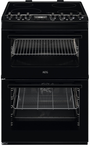 AEG CCX6740ACB cooker Freestanding cooker Electric Ceramic hob Black