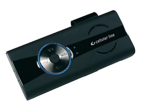 Cellularline DUALPHONECARKIT headphones/headset Wireless Bluetooth Black, Silver