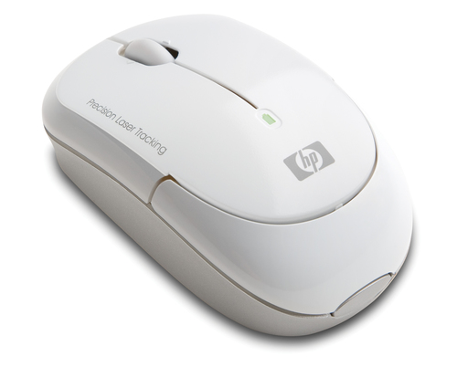 HP White Wireless Laser Mini Mouse – image 2