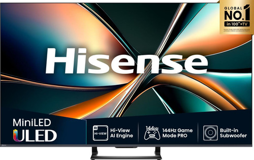 Hisense 55U7Q 139,7 cm (55") 4K Ultra HD Smart TV Wi-Fi Черный 450 cd/m²