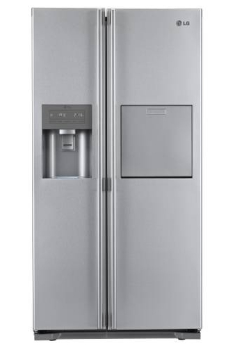 LG GS5162AEFV side-by-side refrigerator Freestanding Brushed steel
